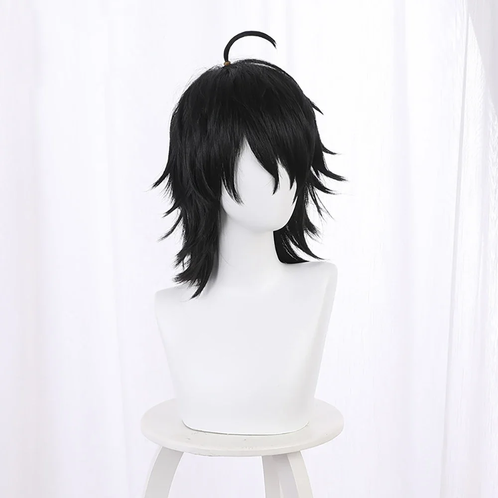 Anime Game Identity V Cosplay New Survivor Patient Emil Wig Halloween Play Party Stage High Quality Short Curly Black Hair