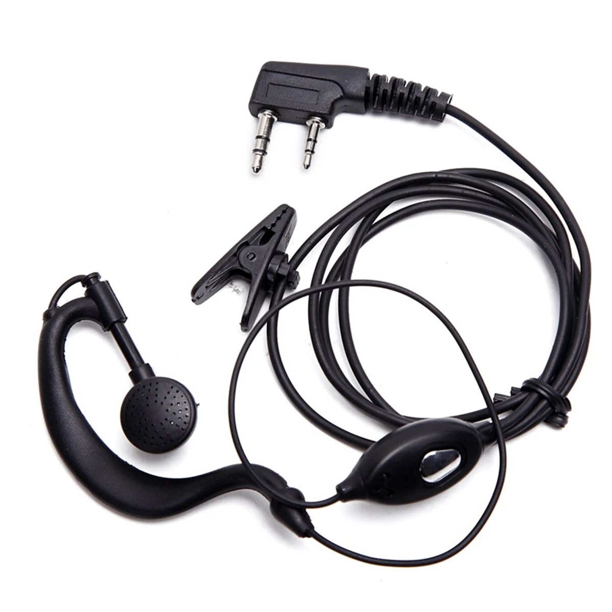 

A003 Walkie Talkie Headset 2 Pin K-Plug Wired Two Way Ham Radio Earpiece for -888S UV5R Walkie Talkie 992 Earwear