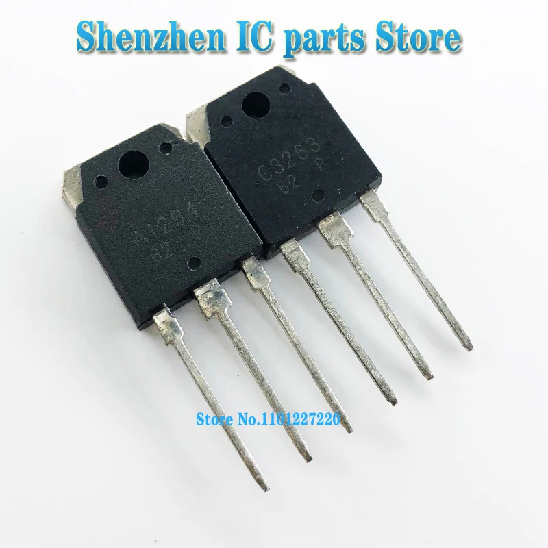 1Pair=2PCS/lot 2SA1294 2SC3263 TO3P A1294 C3263 TO-3P New Original IC In Stock