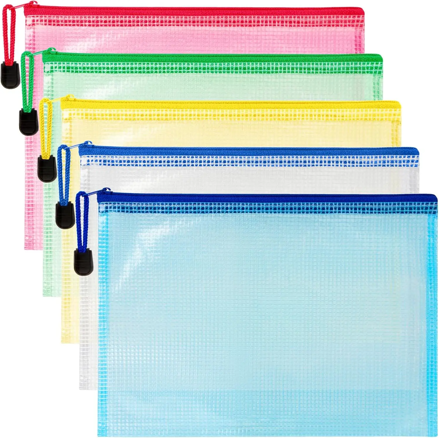 

Водонепроницаемые сумки на молнии размером 13,2 x 9,4 дюйма, прозрачные сетчатые сумки для хранения для дома, офиса, школы, путешествий, косметики, аксессуаров