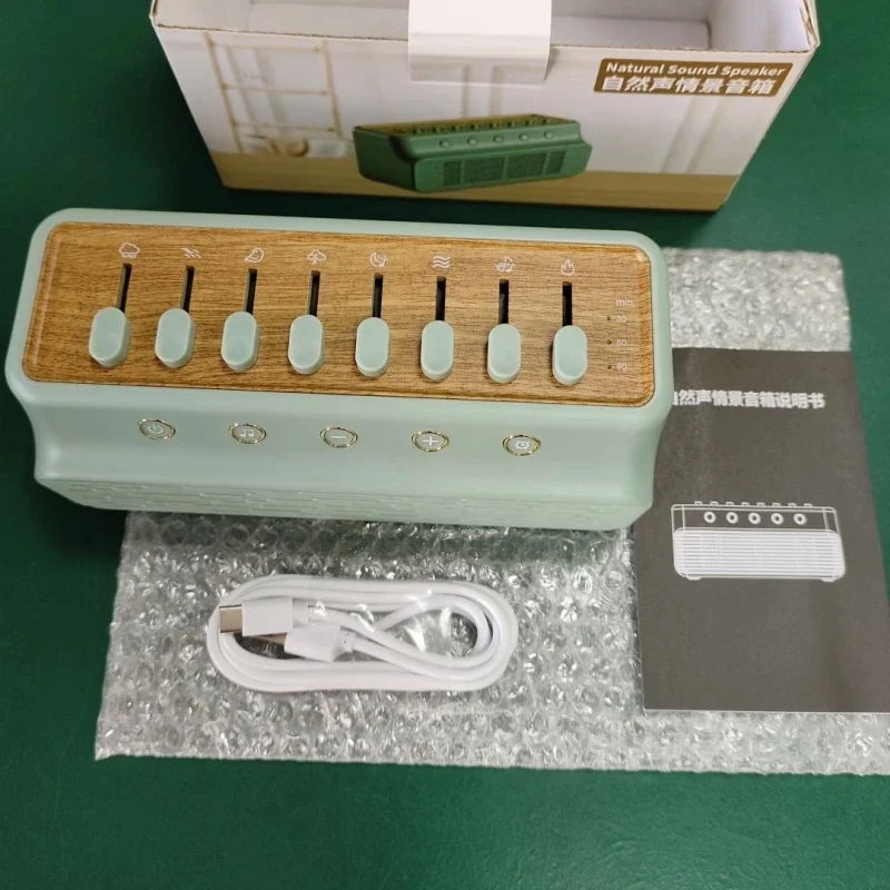 مكبرات صوت بلوتوث للنوم، ضوضاء بيضاء طبيعية، صوت محمول لغرفة النوم، تخفيف الضغط، ضوضاء بيضاء تحسين جودة النوم