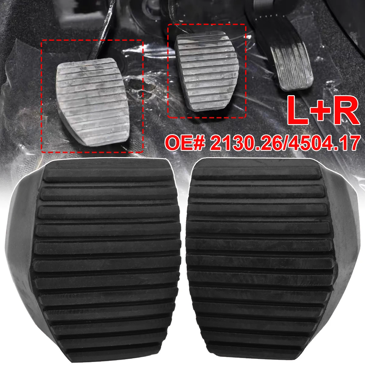 Brake Clutch Foot Pedal Pad Cover 213026 450417 For Citroen Berlingo DS3 DS4 Picasso C3 C4 C5 C6 C8 Peugeot 207 208 308 508 2008