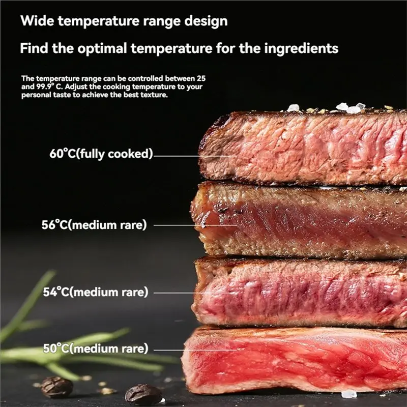 A55X-1100W Sous Vide Cooker IPX7 مقاوم للماء مع شاشة LCD تعمل باللمس، مروج غمر دقيق #6