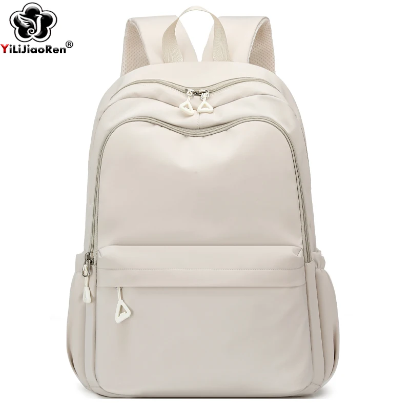 Large Capacity Laptop Backpack Women Lightweight Water Resistant Nylon Daypack Casual Travel Commute School Bag Anti-theft