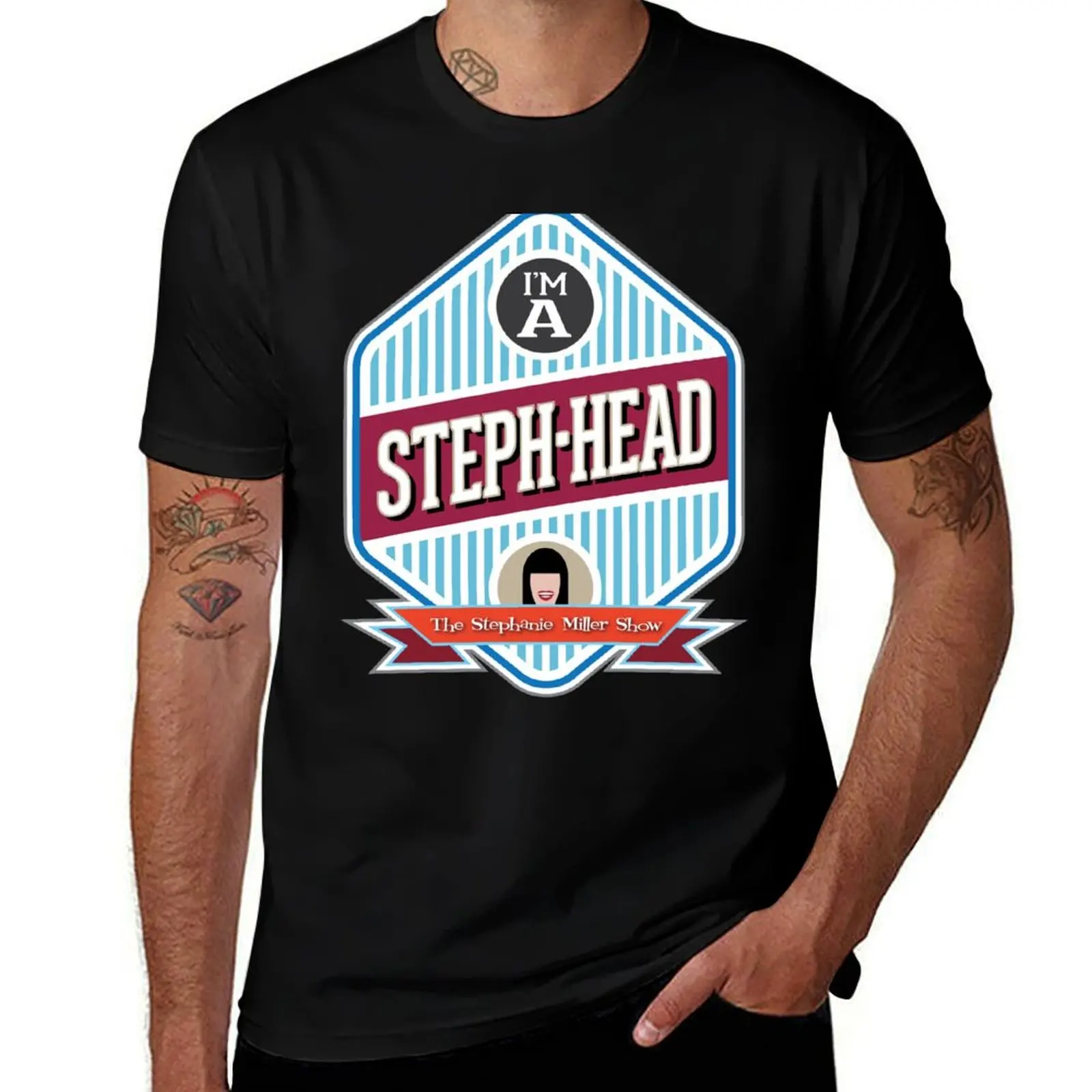 I'm A Steph-Head T-Shirt Vintage Print Crew Neck Tee T-Shirt