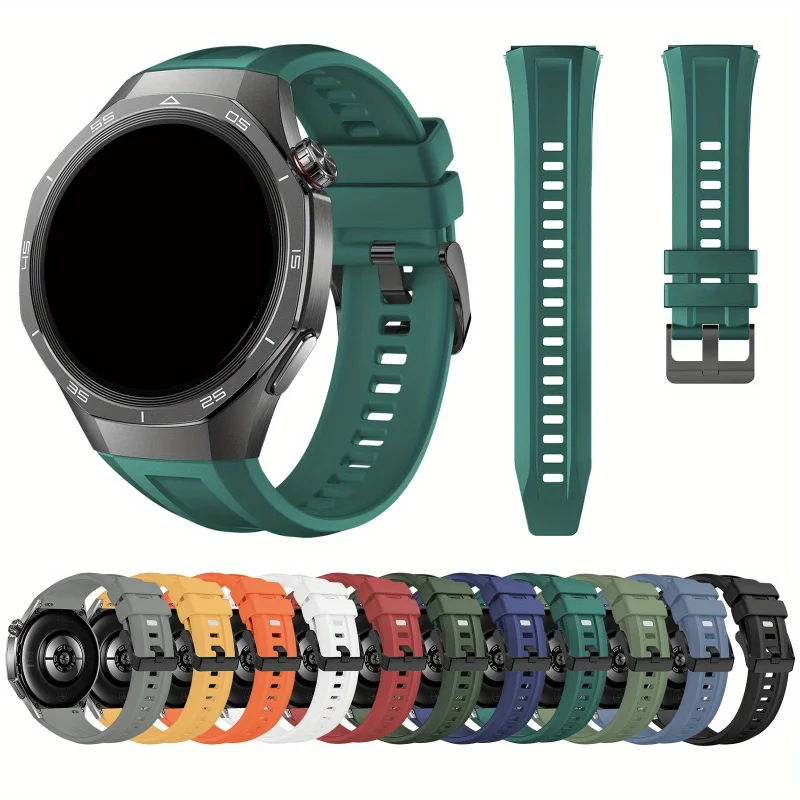 22mm Silicone Strap For Huawei Watch GT5 Pro 46mm & GT5, Breathable Sporty Business Style, Multi-Color Band