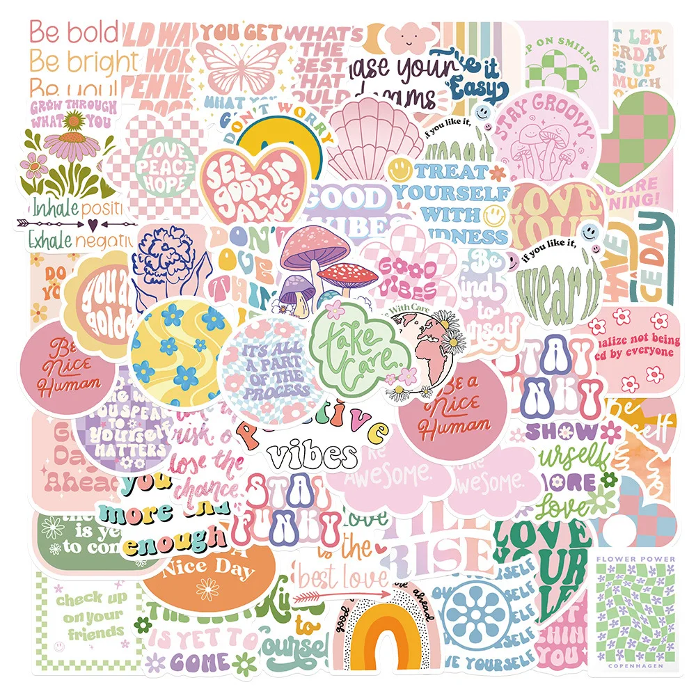 100 Danish style vsco graffiti stickers DIY suitcase refrigerator water cup girl's heart sticker