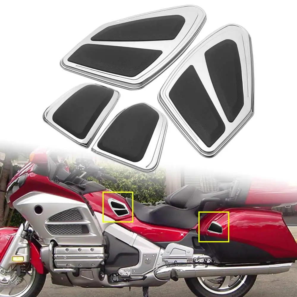 Motorcycle 1 Pair Saddlebag Side Tank Protectors Cover Trim  ABS Plastic For Honda Gold Wing Audio/Comfort GL1800HPM 2012-2017