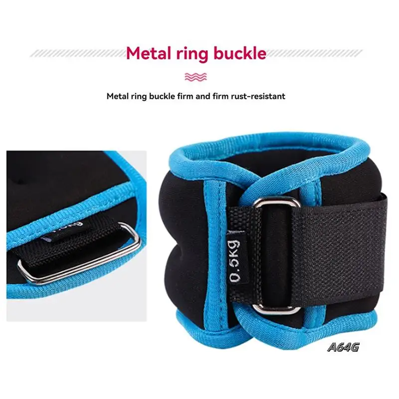 

2 шт. оборудование для фитнеса, тренажерный зал, мешок с песком на щиколотке, D-образное кольцо, регулируемый вес лодыжки для танцев, силовые тренировки ног, йога, спорт, 500 г