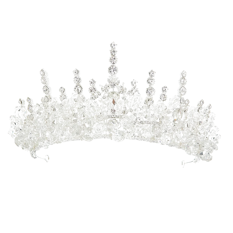 CC Crown for Women Wedding Accessories Bridal Headbands Engagement Hair Ornaments 100% Handmade Beads Diadems Pageant Gift QS210