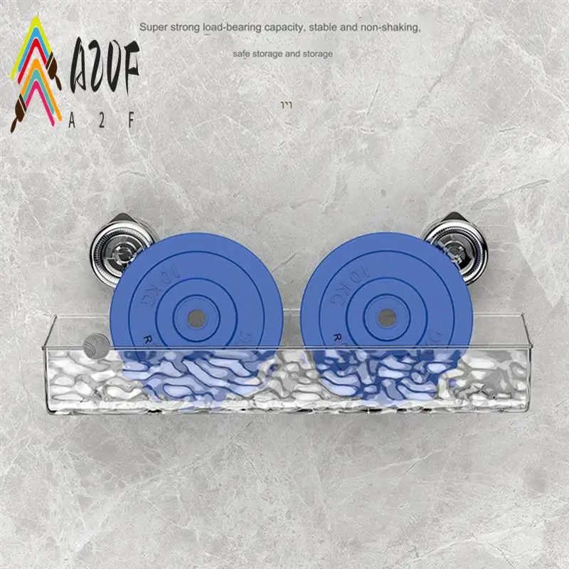 

A20F-No-Drill, Light Luxury Style Glacier Pattern Suction Cup Shelf,Bathroom Shower Organizer