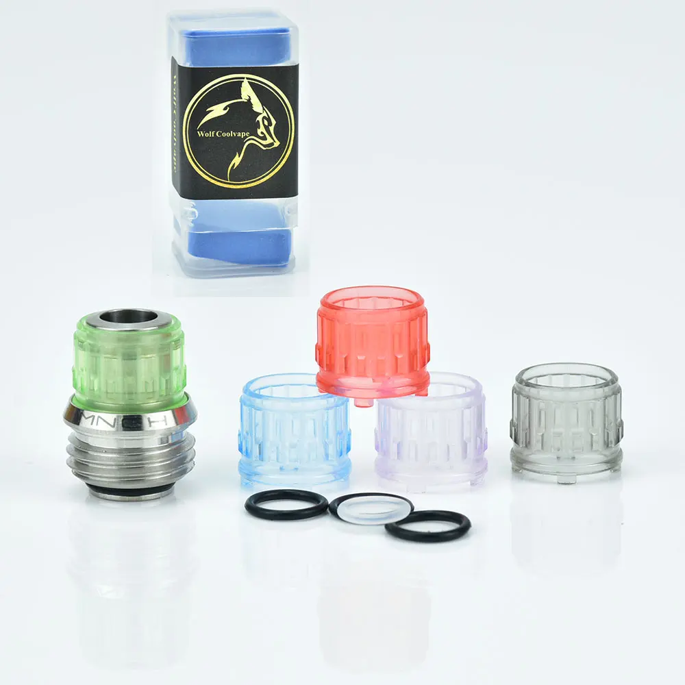 Wolfcoolvape Monarchy MNCH perilla estilo Punta de goteo para BB / Billet / Boro AIO Box Mod