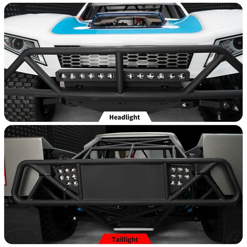 مصباح أمامي LED خلفي خلفي لسيارة شاحنة 1/5 Losi 5IVE-T 2.0 ذات دورة قصيرة