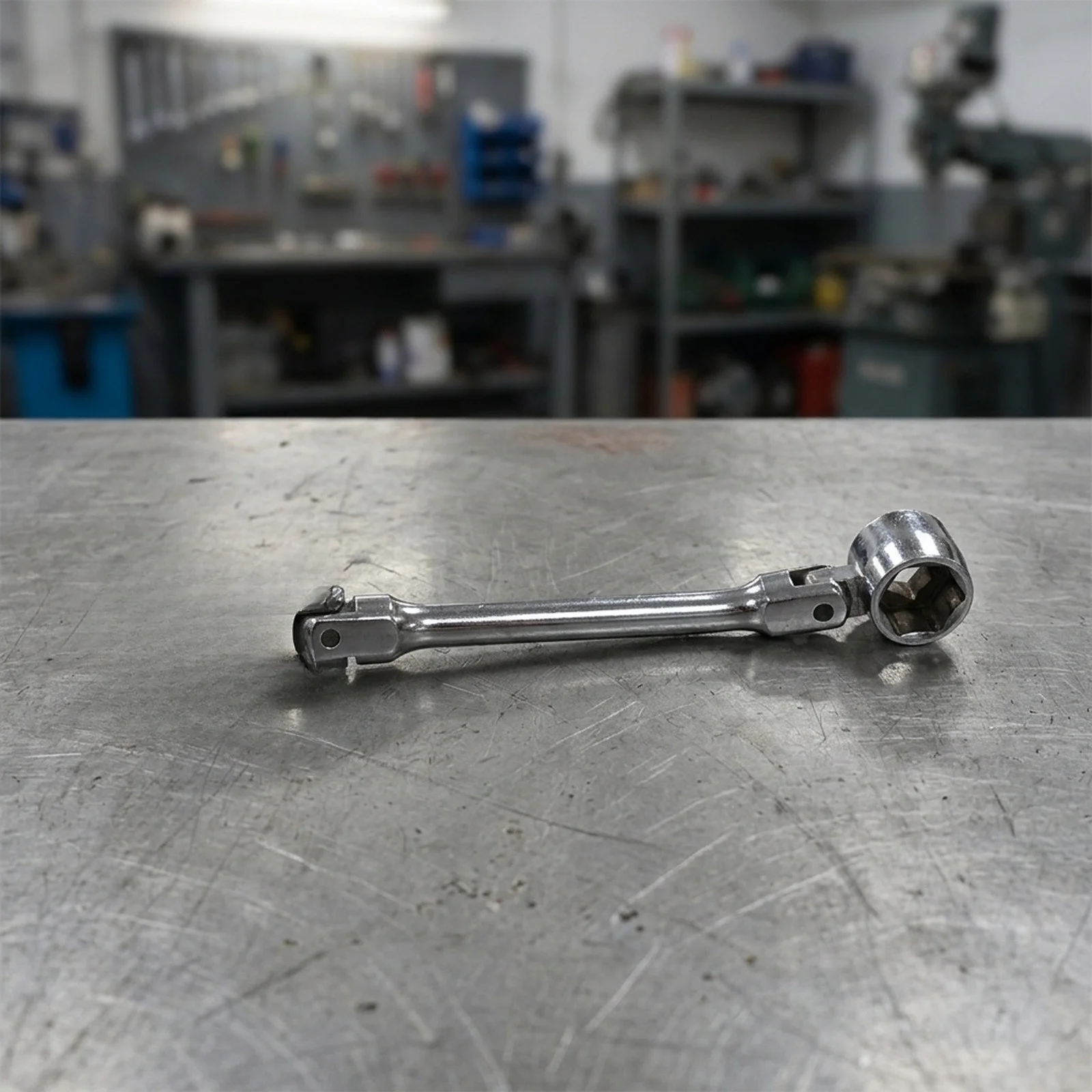 Socket Wrench 22mm 7/8 Inch with Dual Direction 180 Degree Rotating Head for Tight Space for access in Automotive Work