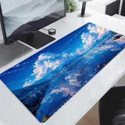 Gamer Mousepad Sky Clouds Mouse Pad Large Mouse Mat Anime Natural Rubber Deskpad For Laptop PC Desk Mats Art Mousepads 100x50cm