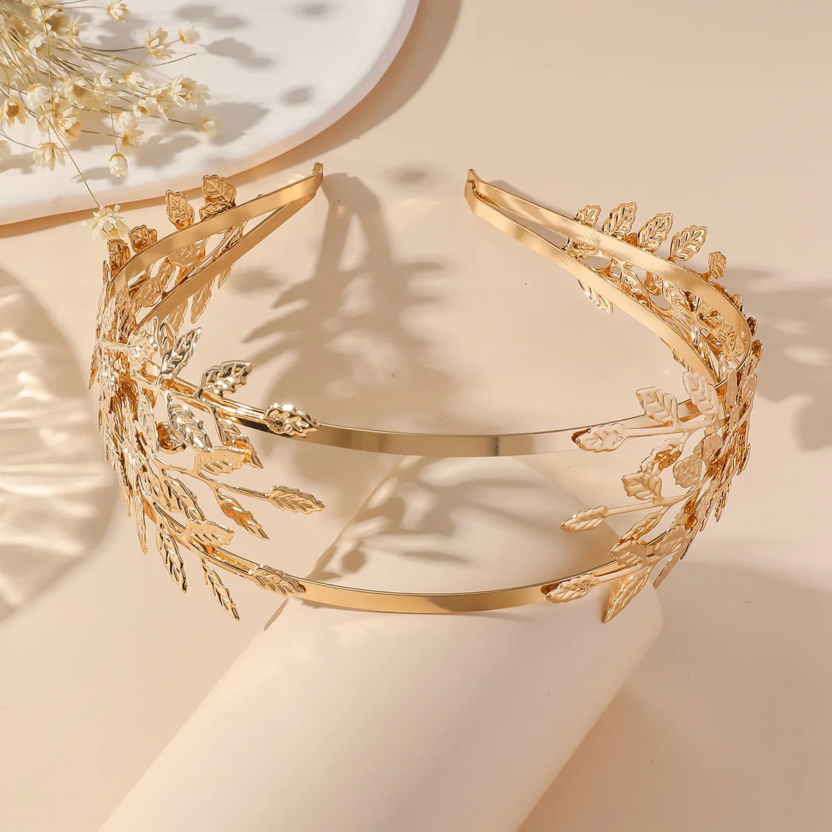 1 fashion personality creative new Baroque bride leaf headband wide headband accessories