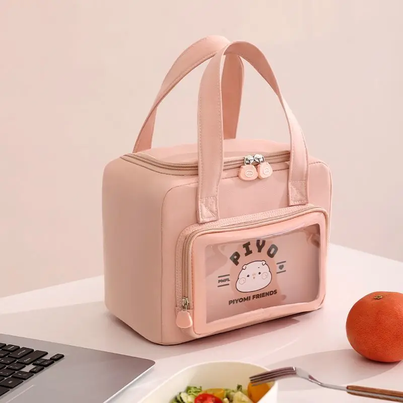 

Новая детская сумка-тоут 2026 года: милая, вместительная, водонепроницаемая, с мультяшным рисунком, термосумка для обедов, портативная, для школьников, модель LJ092