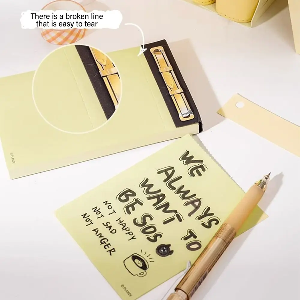 Tearable Note Pad, Non-Stick Notebook, Para Fazer a Lista, Papelaria, Diariamente, Semanalmente, Mês, Planejador, Message Notes, Presente, Alta Qualidade