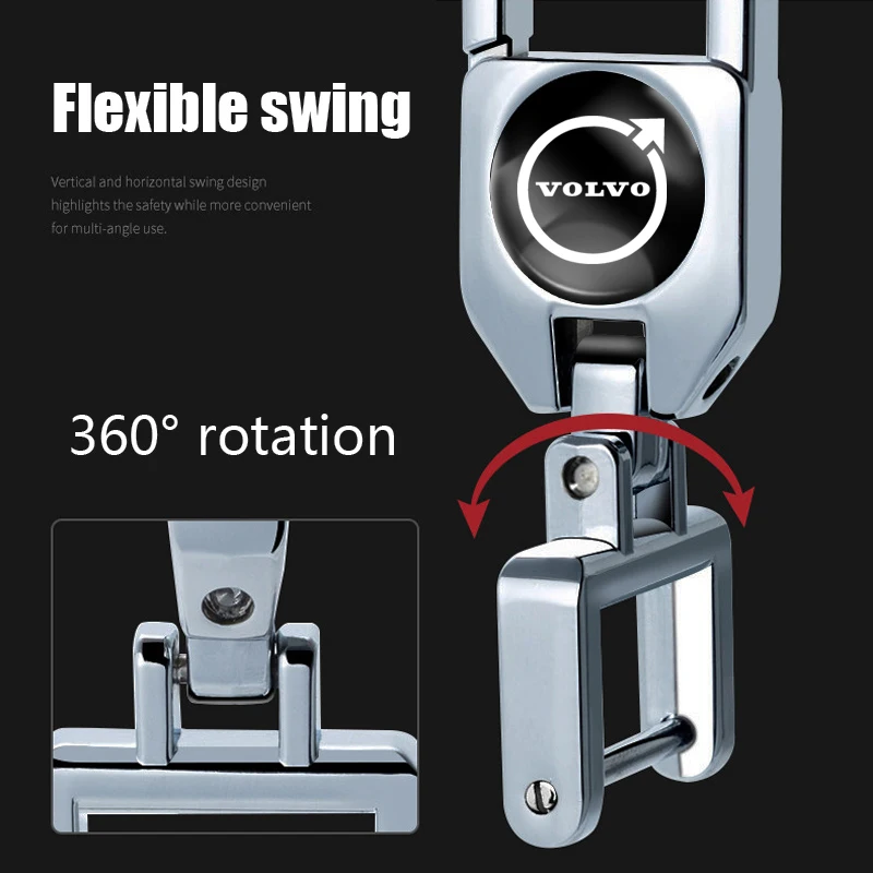 جديد فولفو المفاتيح سيارة معدنية شعار حلقة رئيسية اكسسوارات ل ES90 EC40 EX40 EM90 XC90 V90 V60 XC60 V40 S80 S60 S90 C40 XC40 V70 XC