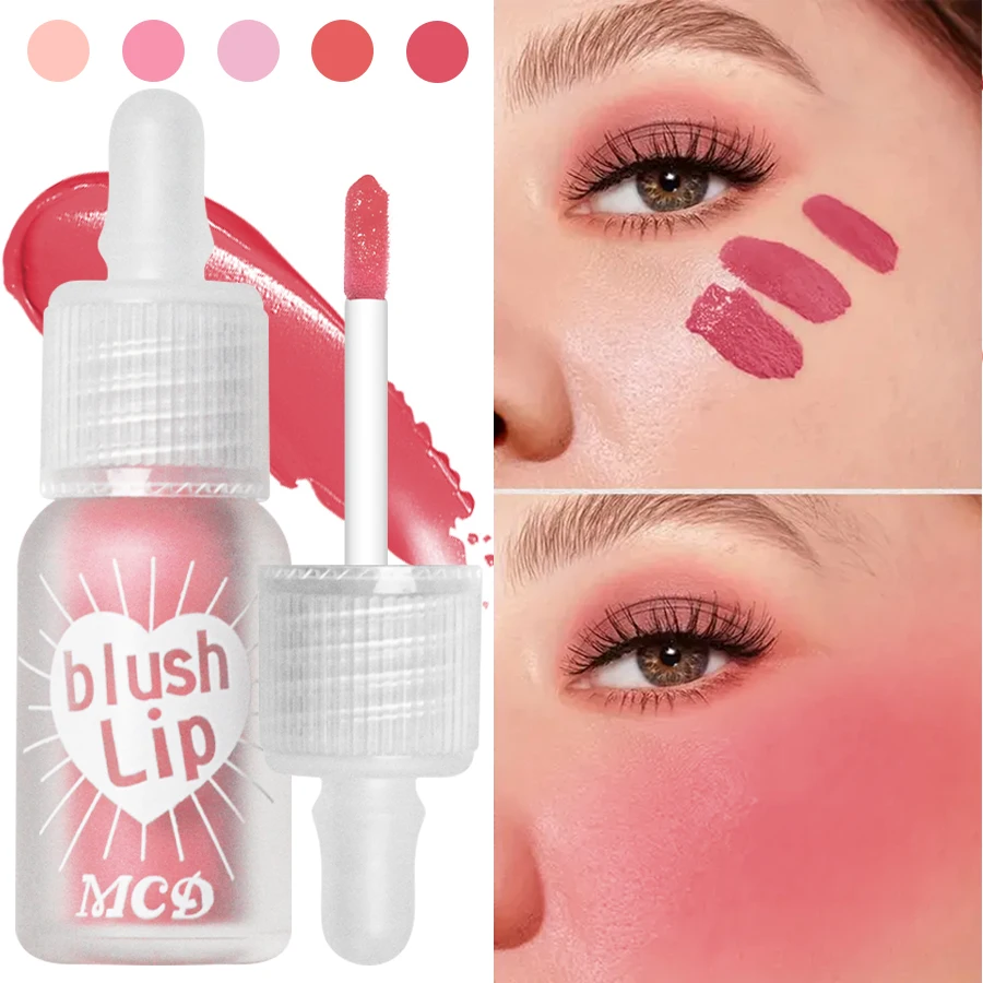 Long-Lasting Hidratante Blush Stick, Blush Líquido Impermeável, Batom Sombra, Maquiagem Rosto Multifuncional