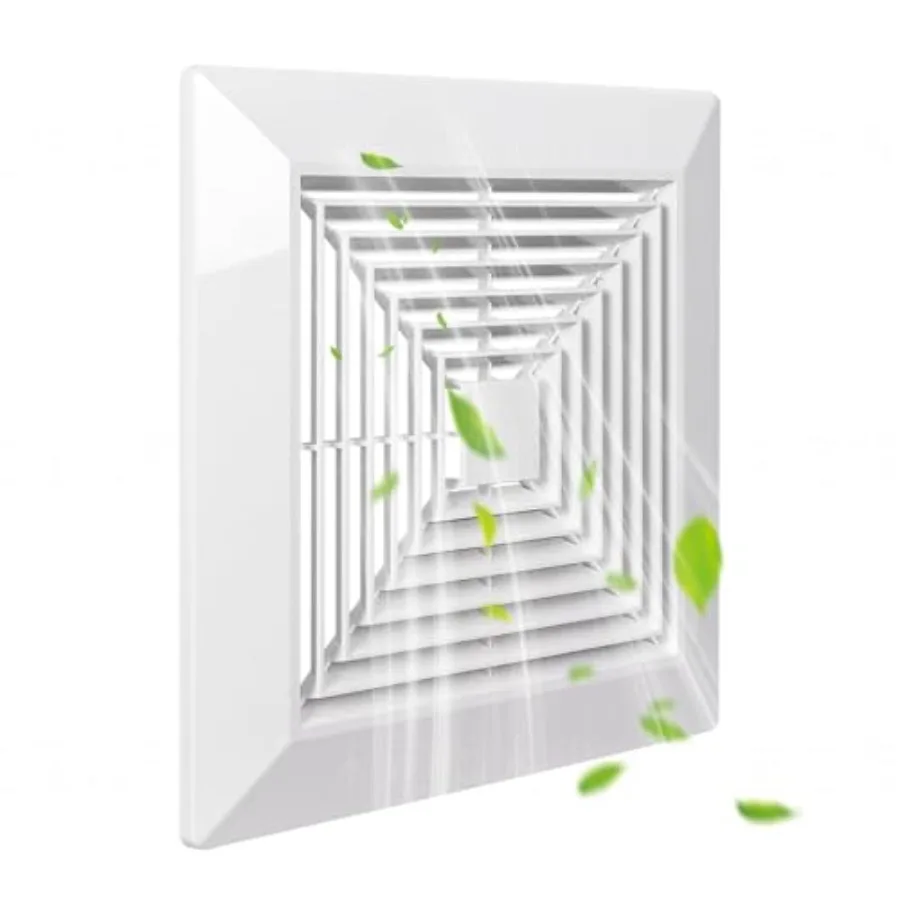 Spring-loaded Bathroom exhaust fan cover, 1P 12