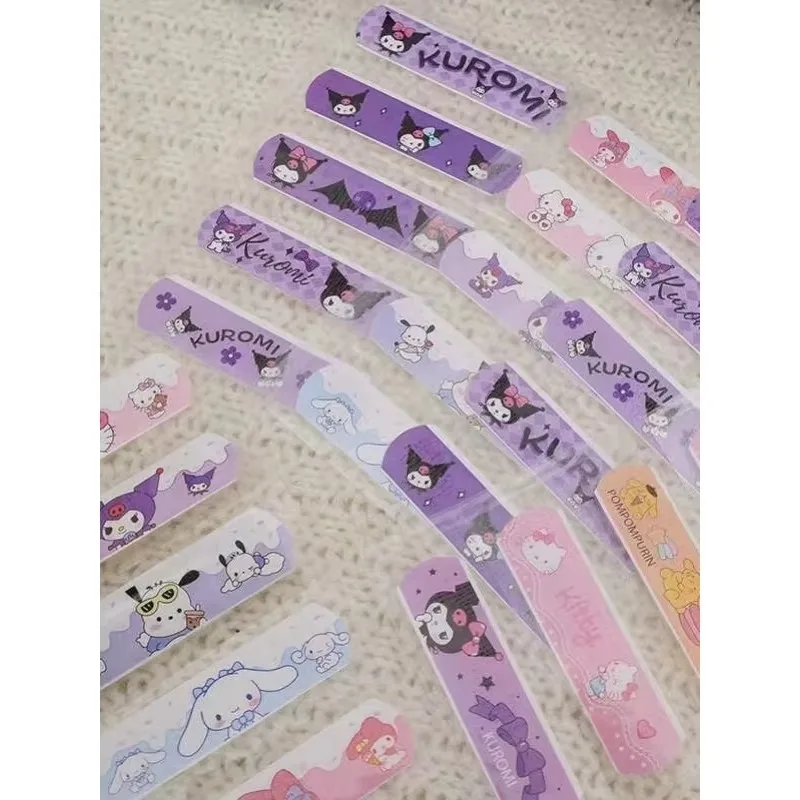 Sanrio Kuromi Adhesive Bandages Cartoon Anime Action Figures Hello Kitty Cinnamoroll Q Figural Cute Medical Products Decoration