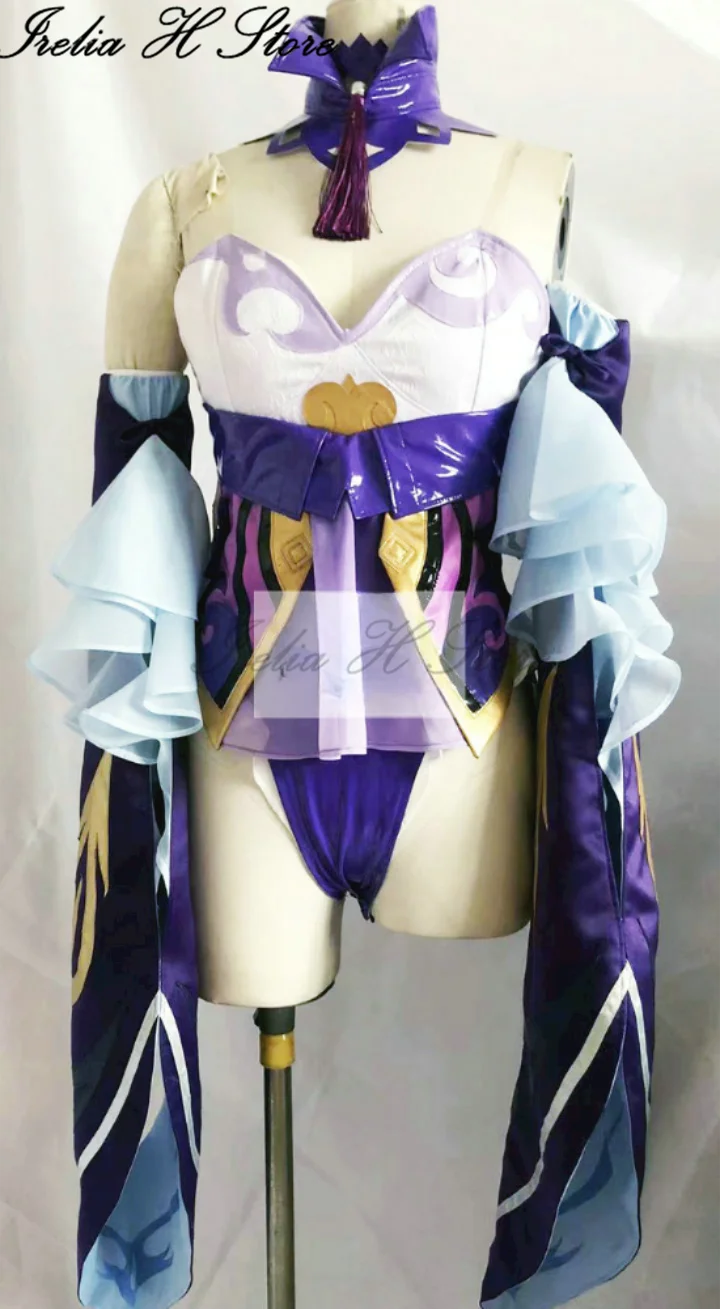 Irelia H Store Custom size made Keqing Genshin Impact Keqing Cosplay Costume for women Fan art Yelan keqing Bunny girl