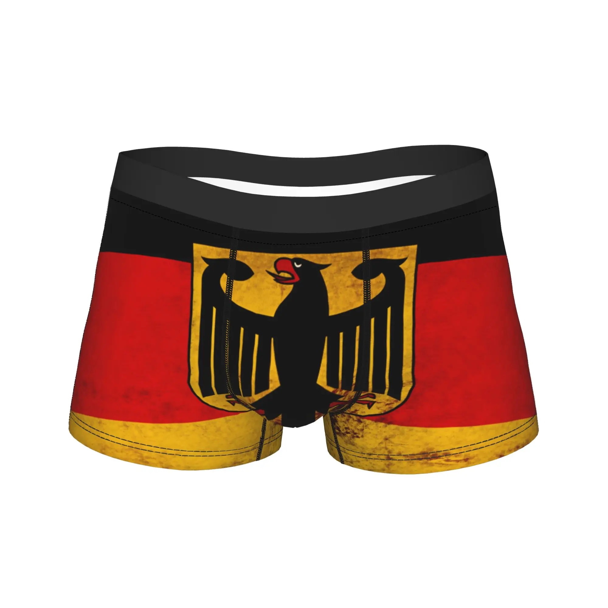 Vintage German Flag with Federal Eagle Underwear Men Shorts Briefs Soft Boxershorts High Quality Pattern Plus Size Underpants