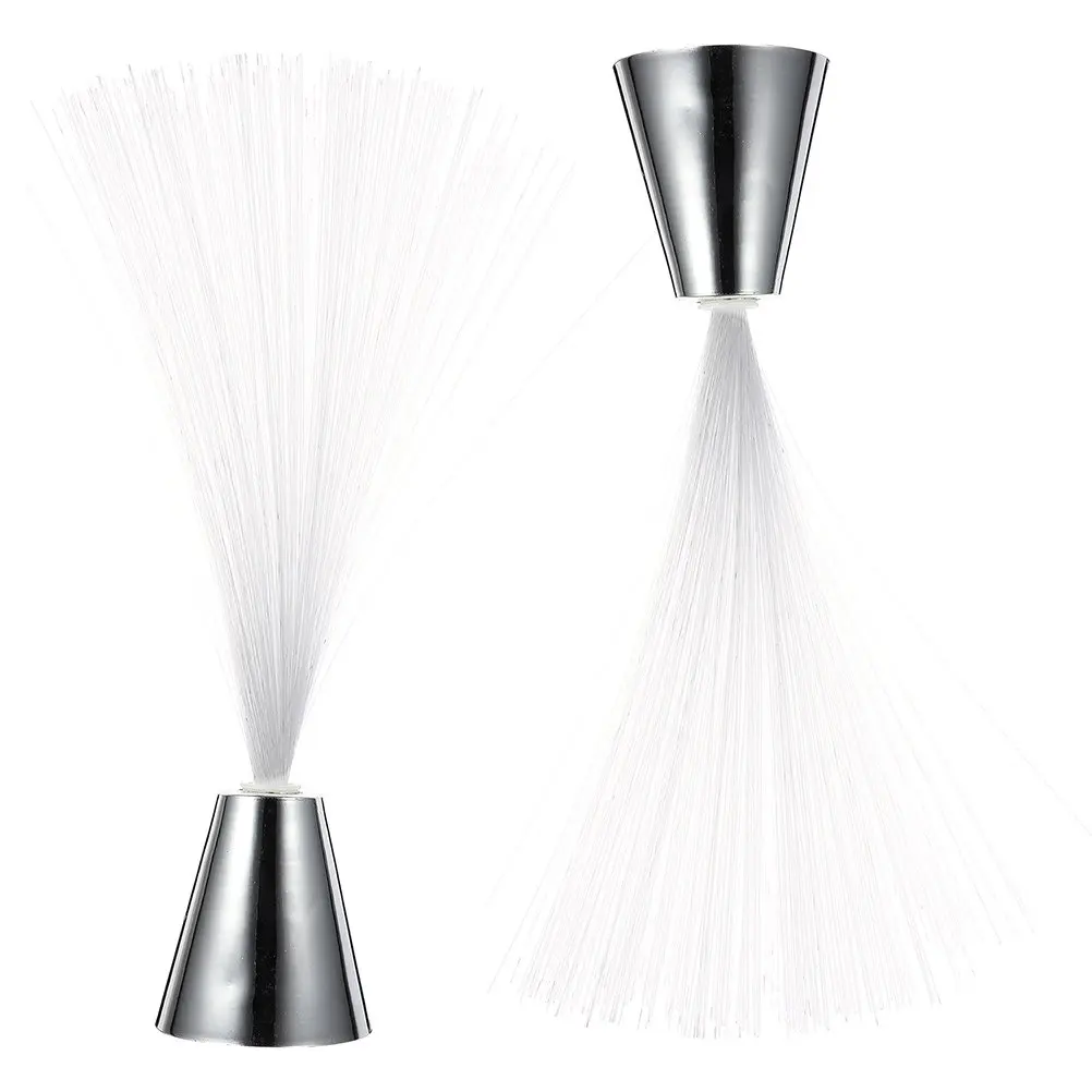 2Pcs Fiber Optic Light Color Changing Battery Powered Atmosphere Light Red Flashing Decorative Ambient Night Lamp