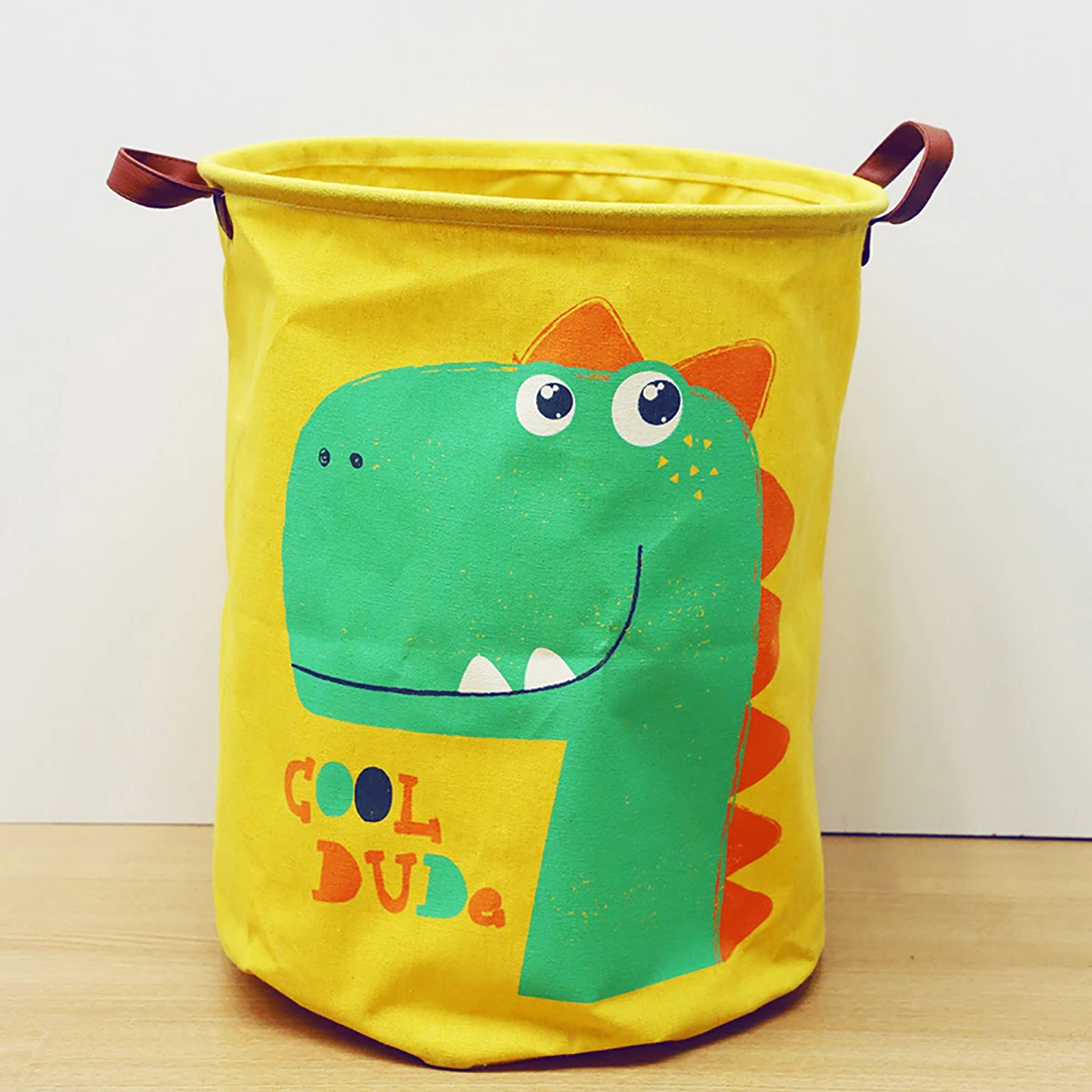 1PC Foldable clothes quilt blanket storage bucket cartoon cute canvas storage laundry basket with portable