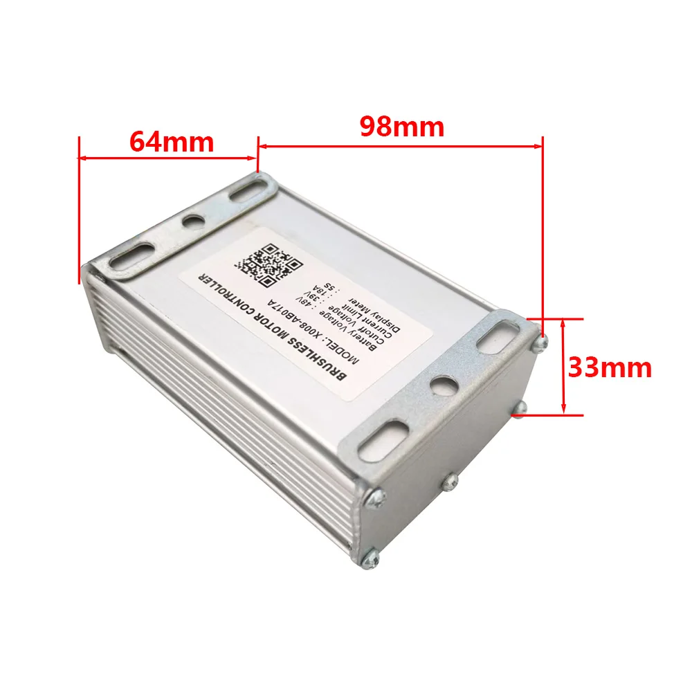 Ebike Brushless Motor Controller 48V 18A Speed Controller for 5S General X008-AB017A for Electric Bicycle Scooter Motorcycle