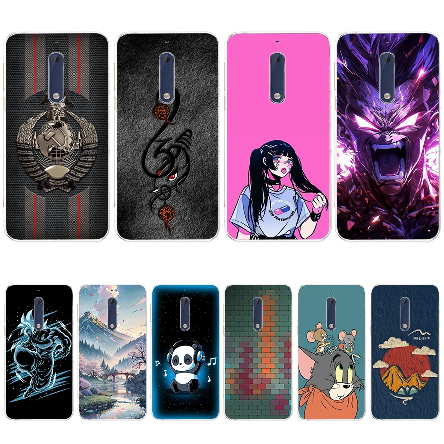 S1 colorful song Soft Silicone Tpu Cover phone Case for Nokia 5.1