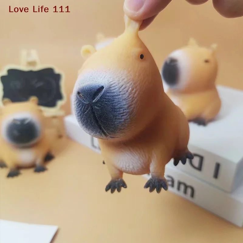Nouveau 1PC mignon dessin animé Capybara presser jouet soulagement du Stress drôle Animal presser jouet Capybara forme pincer jouets Relax cadeaux
