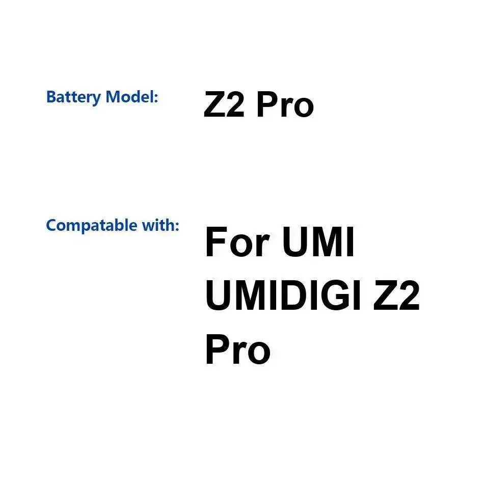 

3550Mah High-Capacity For Umidigi Umi Z2 Pro Mobile Phone Battery Fast Charging
