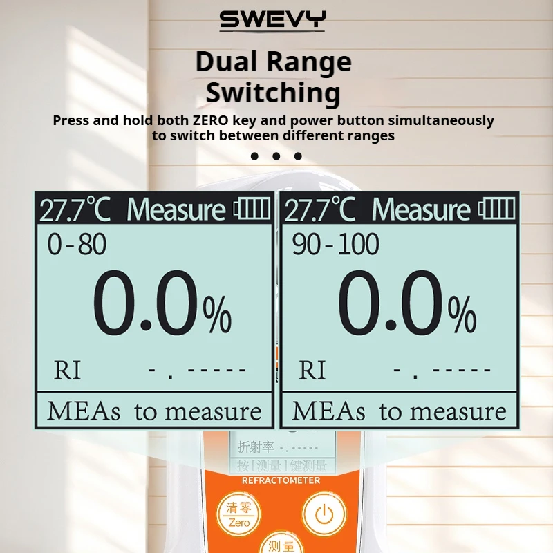 SWEVY SW80S/SW85S مقياس تركيز الكحول الصناعي عالي الدقة مقياس تركيز الكحول كاشف محتوى الكحول #6