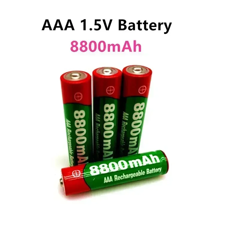 Batería recargable alcalina para luz led de juguete, pila recargable de 2020 V, AAA, 1,5 mah, 8800 V, + envío gratis,