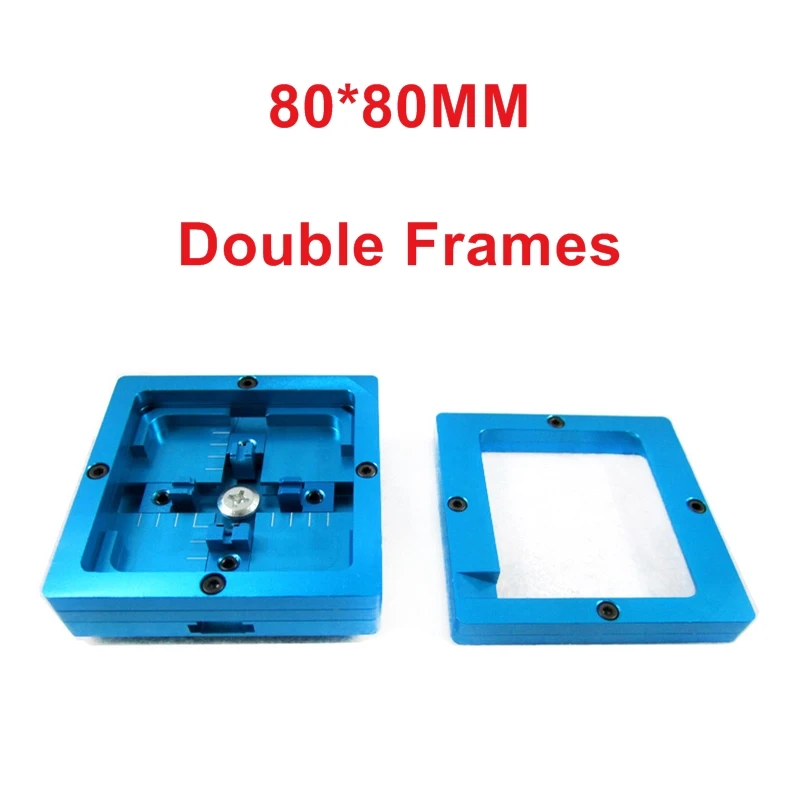 80*80mm BGA Reballing Station Reball Jig Repair Stencil Fixture Base Single Frame Double Frame Optional