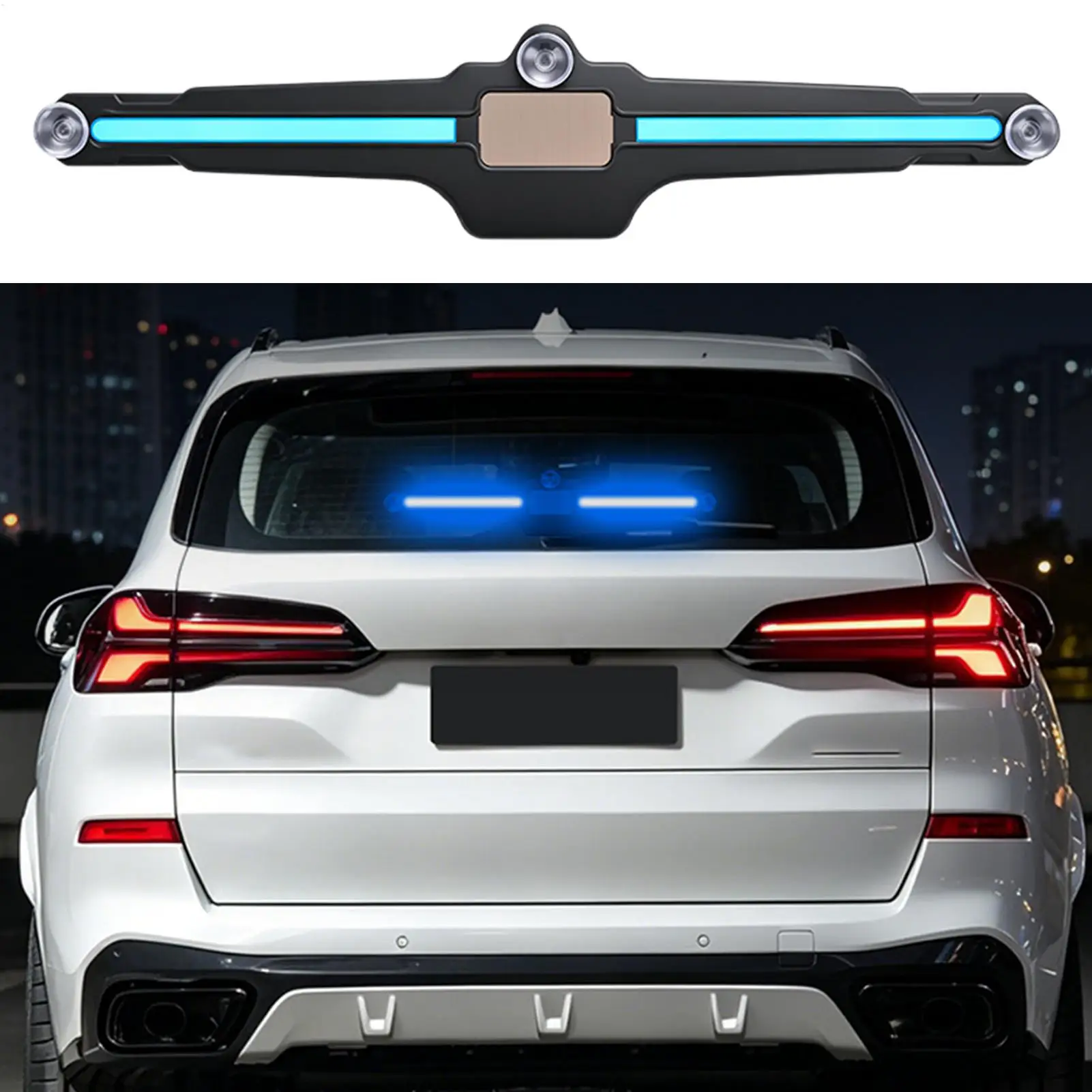 

Car Window Warning Light Rear Windshield Suction Cup Solar Safety Lamp Car Rear Windshield Safety Light For Automotive Truck