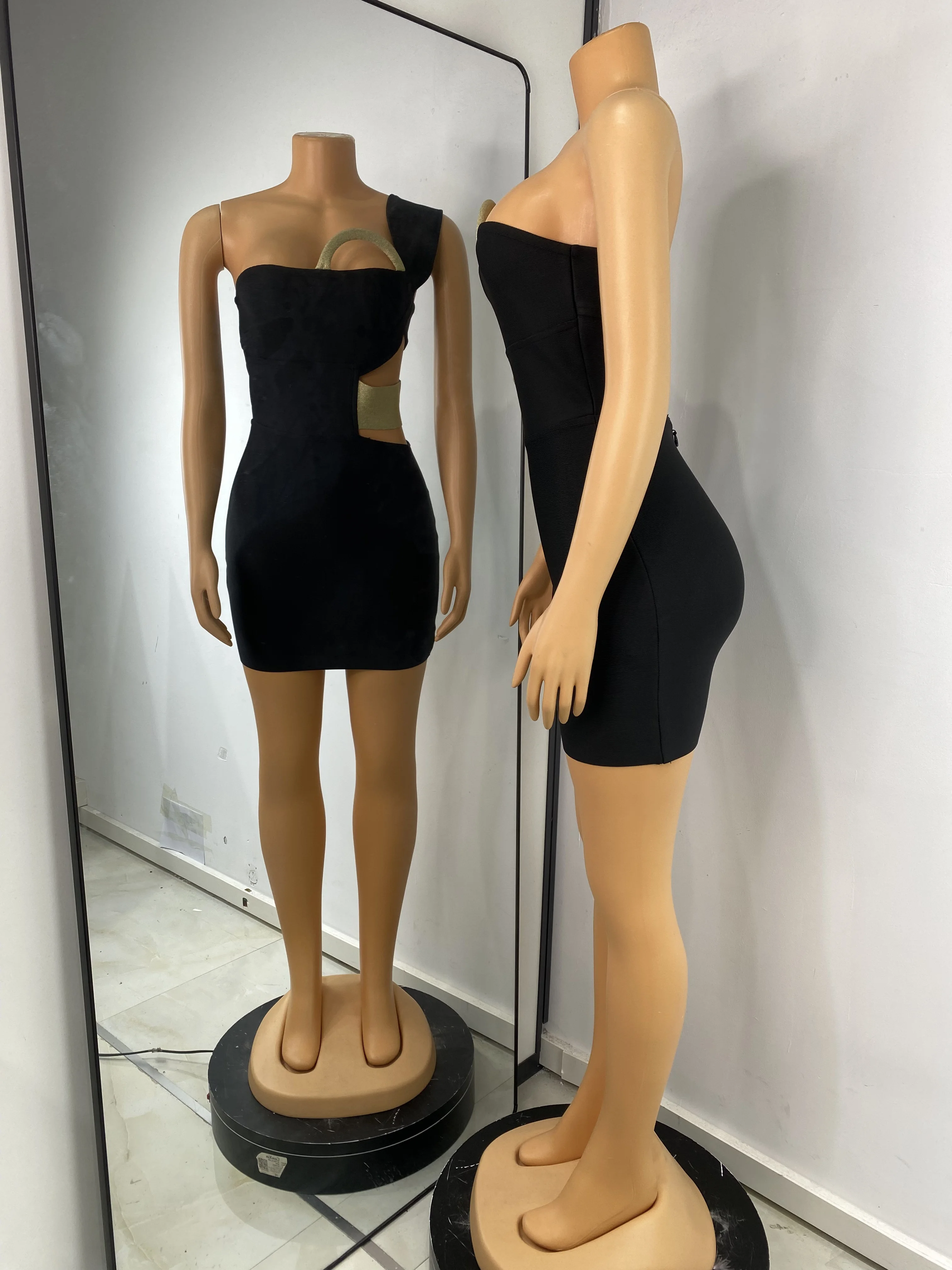 

Женское летнее черное бандажное платье крест-накрест, двухслойное облегающее мини-эластичное трикотажное вечернее клубное вечернее платье High Street