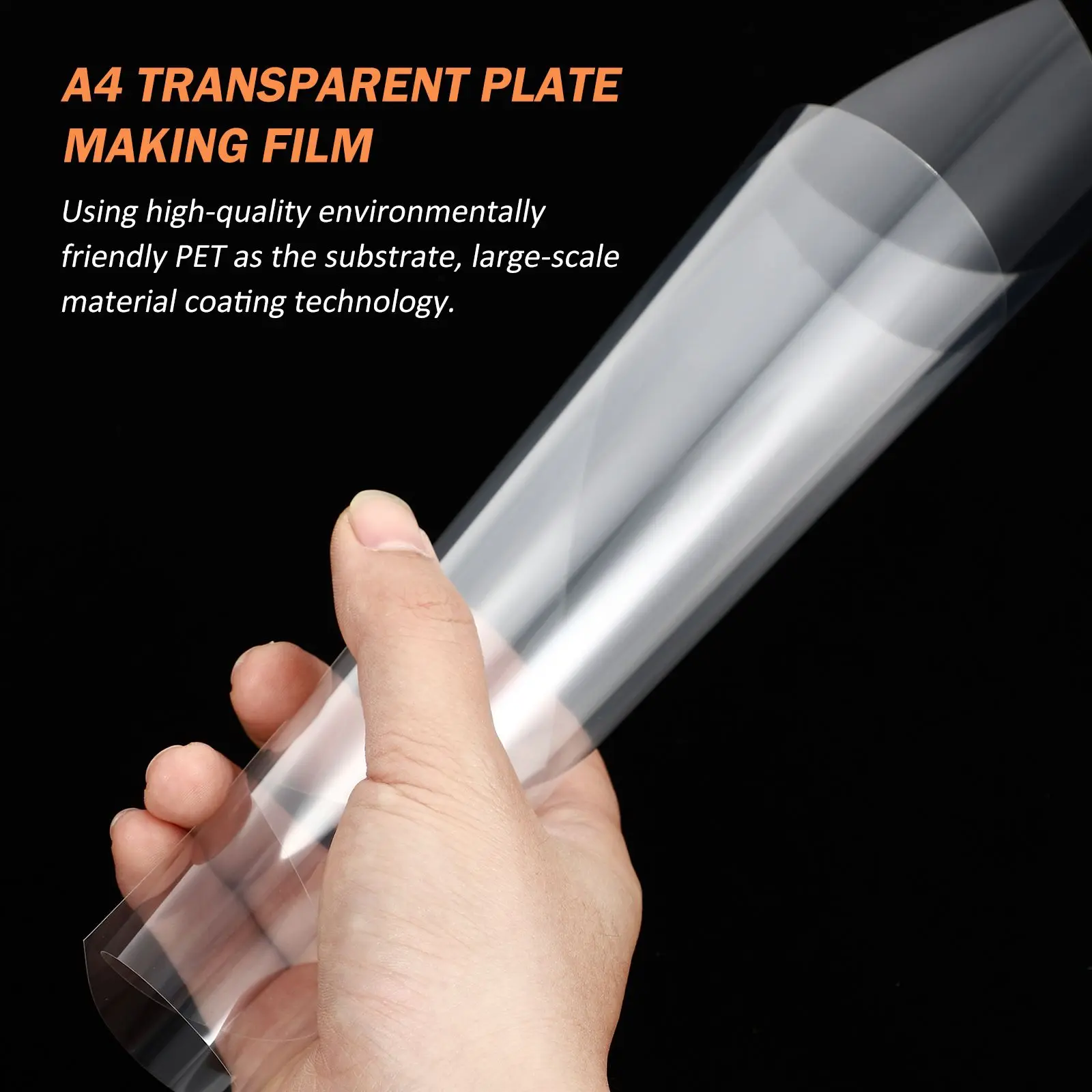 

20 Pcs Transparent PET Film Clear Photographic Sheets Printing Transparencies for Office Paper Products