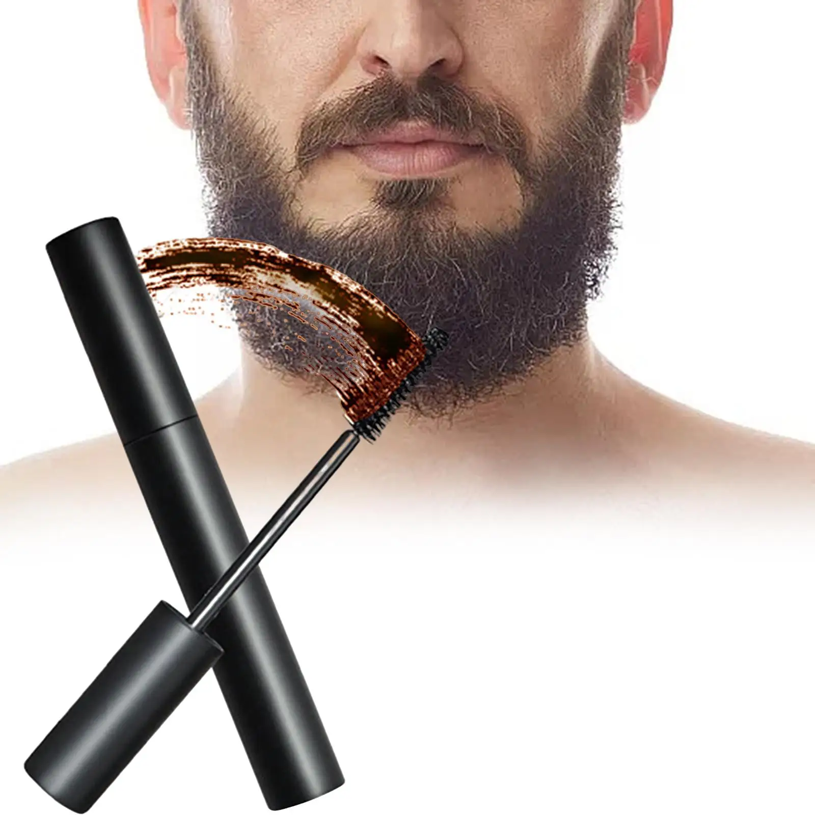 Brosse à barbe pour sourcils et moustache, mascara à couverture rapide pour retouche