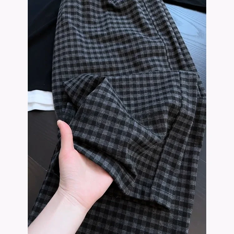 ay Cheered Woolen Hosen frauen Casual Drapieren Abnehmen Hohe Taille Gerade Bein Hosen Koreanische Sle Herbst Winter Neue Ankunft