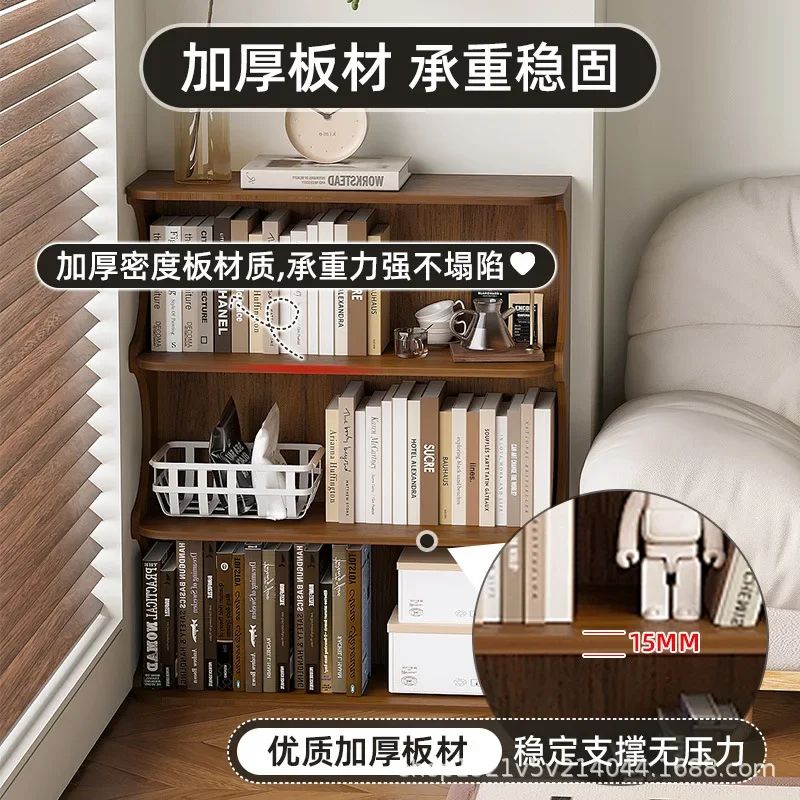 Household floor-to-wall bookshelf Office document storage shelf Kindergarten reading corner picture book rack