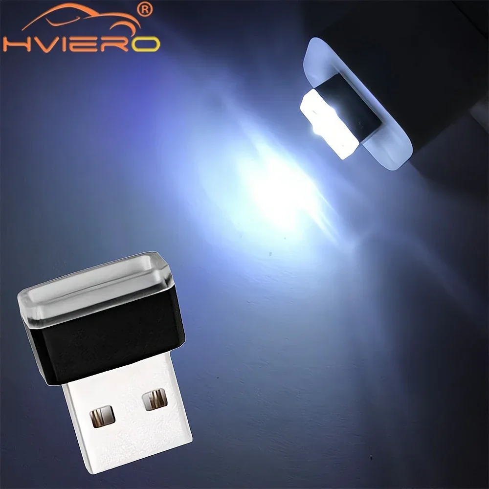 Tragbare-Blue LED Lâmpada Atmosfera, Mini USB Light, Modelagem Ambiente, Neon Decoração Interior, Iluminação Interior, Acessórios Auto