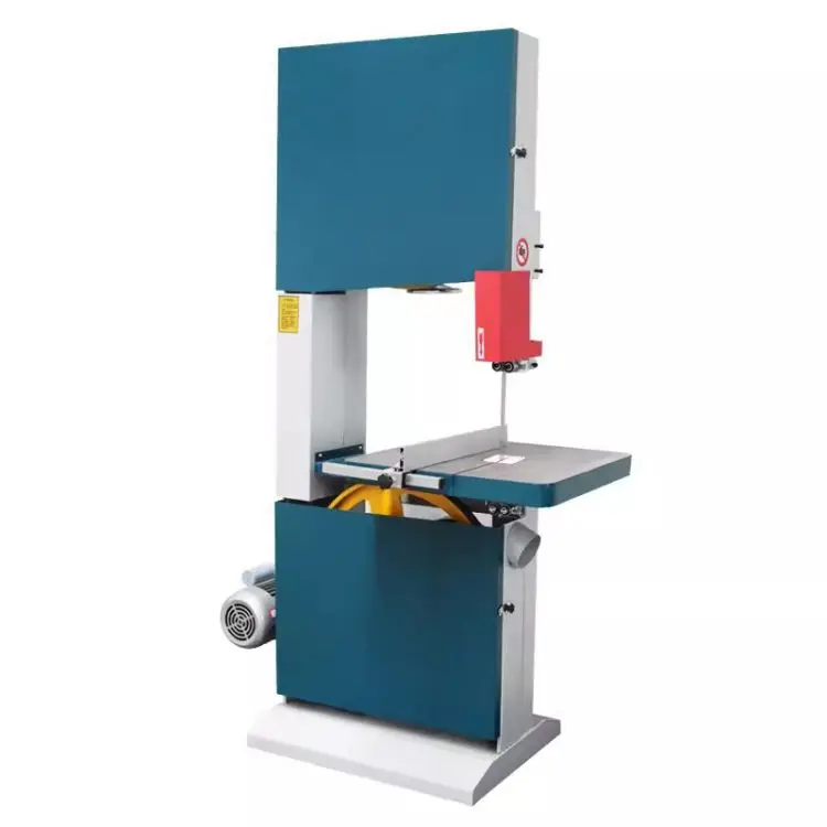 PE/PVC Plastic Pipe Tiltable Table Wood Cutting Band Saw Mill With Feed Roller Band Saw Cutting Machine
