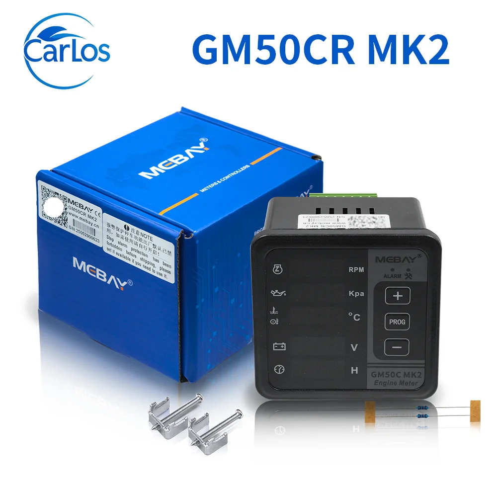 Mebay  GM50C GM50CR MK2 Diesel Engine Digital Display Multifunction Meter CAN Port Multi-function Panel For Genset Parts