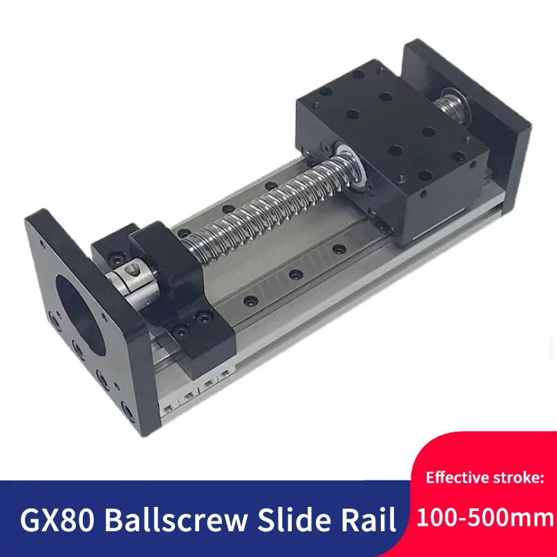 

On Sale SXG1204 Sliding Stage With Coupling Travel 100-400mm SFU1204 Ballscrew Linear Guide MGR12 For Nema23 Stepper Motor