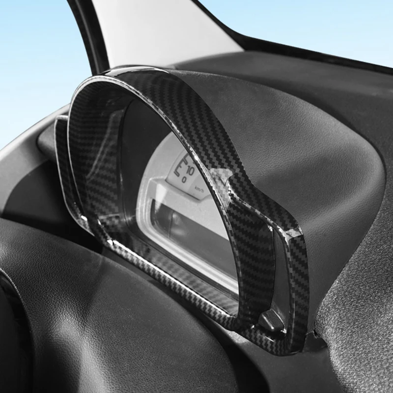 Center Dashboard Trim Tachometer Panel Frame Sticker Dash Board Strip Car Accessories For Smart Fortwo 451 2009 2010 2011 2012