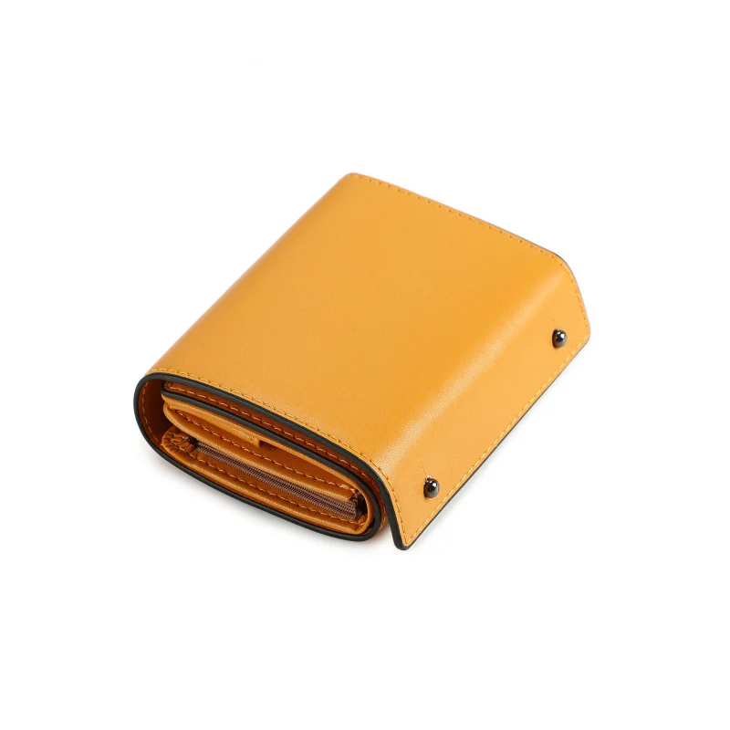 

Мужской короткий кошелек-трифолд 2026 года с множеством отделений для карт, монетницей, модный однотонный из искусственной кожи, деловой зажим для денег, сумка-органайзер