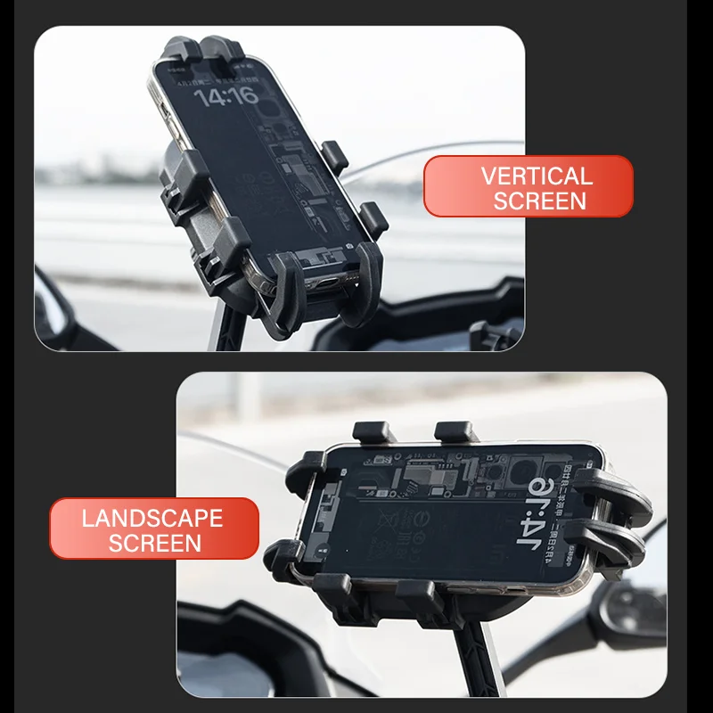 حامل هاتف 360 °   تدوير ركوب الدراجات النارية دعامة حامل عدم الانزلاق ل SYM Joymax Z Maxsym Cruisym GTS300 GTS 300 300i #2